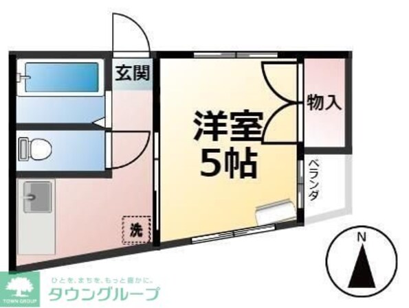 砂原ハイツの物件間取画像
